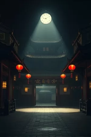 《北纬三十度的雨》竖版海报,连绵雨幕中的小镇街道