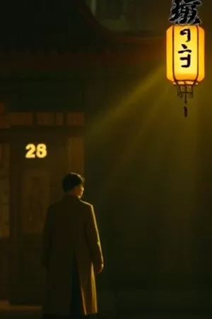 《旧钟表店》竖版海报,昏黄灯光下摆满怀表的柜台