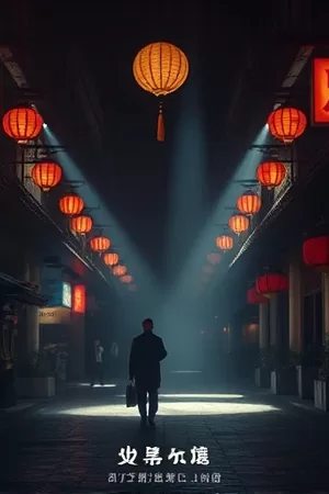 《灯塔值班室》竖版海报,旋转光束扫过海面的灯塔