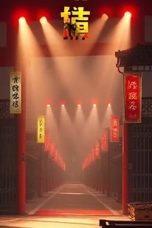 《深海回声》竖版海报,幽暗深海中的潜航器灯光