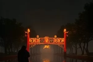 《纸飞机落地》横版海报,教室窗边飞出的纸飞机