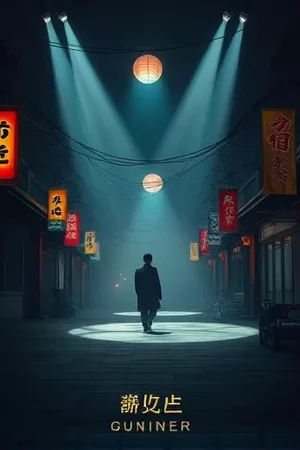 《山脊上的信号》竖版海报,山脊防火瞭望塔与旧电台天线